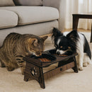 Comedouro Bebedouro Pet Suspenso com Tampas